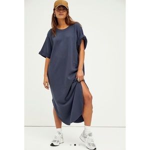 Free People Coziest Set Midi Dress and Cardigan